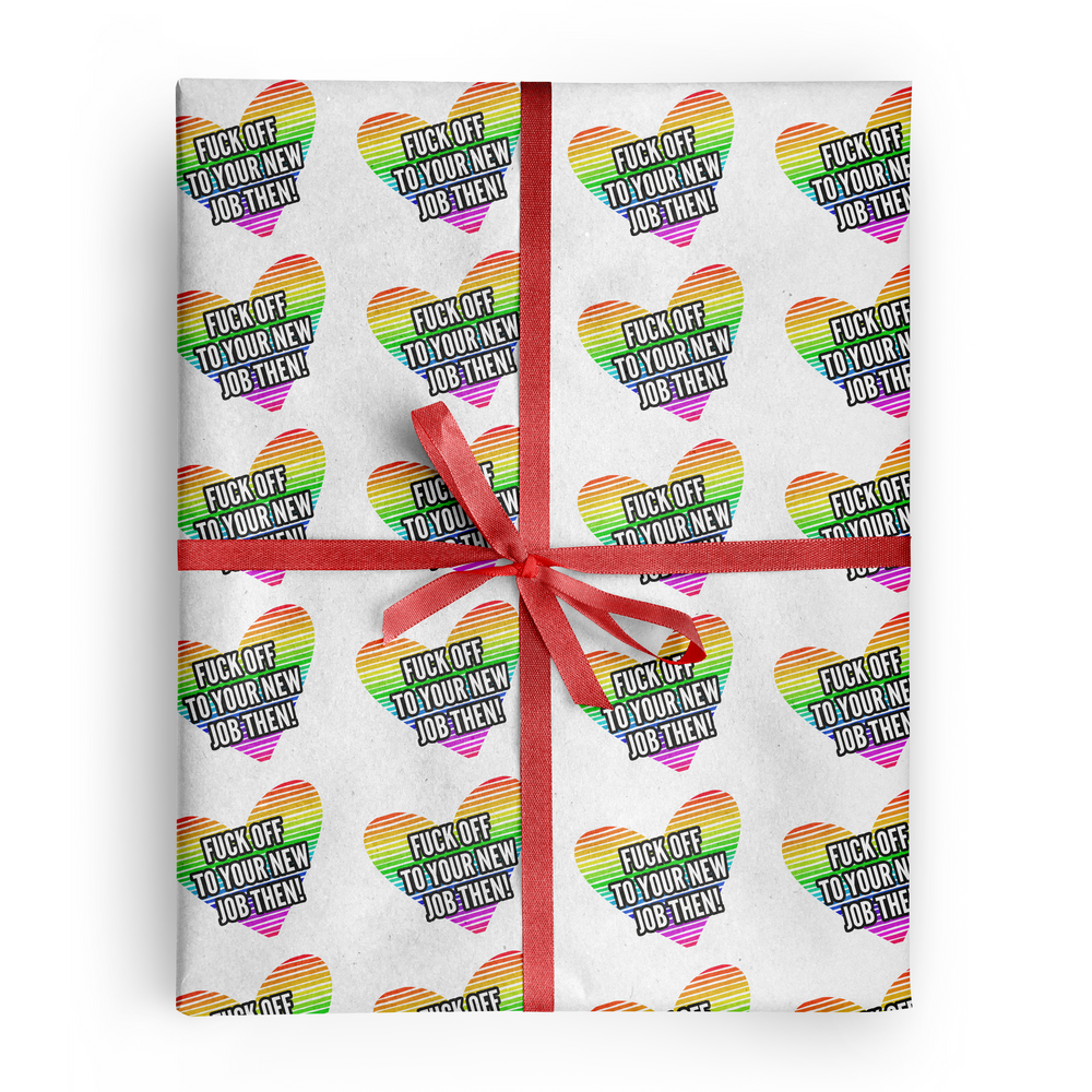 Fuck Off To Your New Job Wrapping Paper #1 image